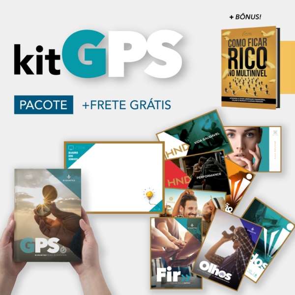PACOTE 20 UNIDADES: Kit GPS + Livro do Lucas + Material de Apoio Para o Seu Sucesso!